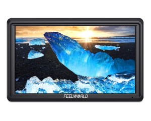 FeelWorld S55 5.5 inch DSLR Camera Field Monitor IPS 1280x720 Support 4K HDMI Input Output Tilt Arm Power