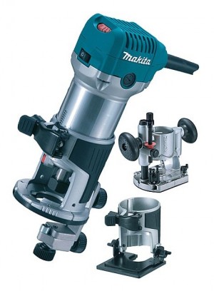 Makita RT0700CX2J power router 710 W 10000 - 30000 RPM Black,Cyan,Metallic