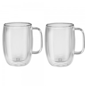 Zwilling Sorrento Plus Set of 2 latte-macchiato glasses with handle 450 ml (39500-114-0)