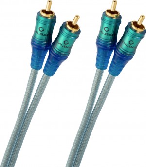 OEHLBACH NF SET ICE BLUE, 1m audio cable 2 x RCA (92020)