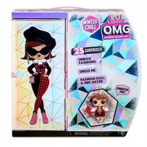 Mga L.O.L. O.M.G. Winter Chill Camp Cutie Fashion Doll & Babe in The Woods Doll with 25 Surprises 570233E7C/570257 (035051570257)