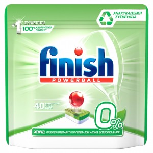 FINISH ALL-IN-1 Dishwasher tablets 0% 40 pc(s) (5900627092424)