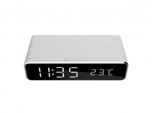 Gembird DAC-WPC-01-S alarm clock Digital alarm clock Silver