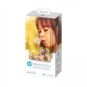 HP Cartridge Paper Sprocket Studio 80 Pack 4x6 (HPISC80)