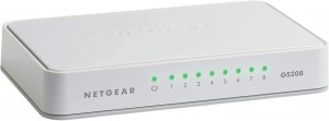 Netgear GS208 - 8 Port Gigabit Ethernet Unmanaged Switch (GS208-100PES)