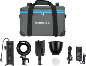 Nanlite Forza 60 LED Monolight Bowens adaptor and Batteryholder Kit