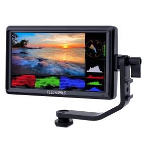 FeelWorld FW568 V2 5.5 inch DSLR Camera Field Monitor with Waveform Luts Video Peaking Focus Assist