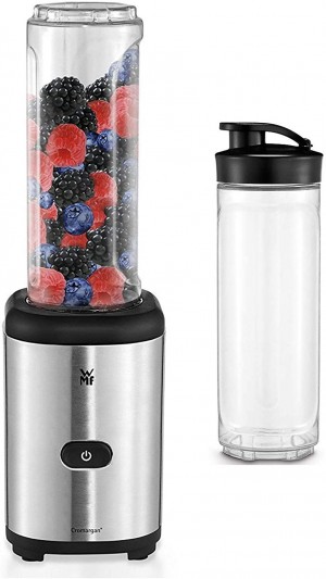 WMF Kult Mix & Go Mini Smoothie Maker, Shake Mixer, Blender Electric, 300 Watt, Tritan Plastic Bottle (0416270011)