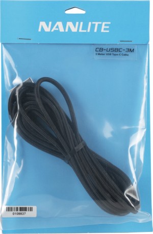 Nanlite USB to USB-C 3 Meter Connecting Cable (CB-USBC-3M)