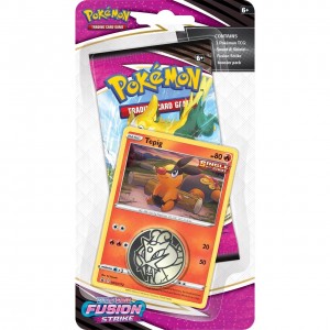 The Pokemon Company Int. Pokemon TCG - Sword & Shield 8 Fusion Strike Checklane Blister - Tepig (EN)