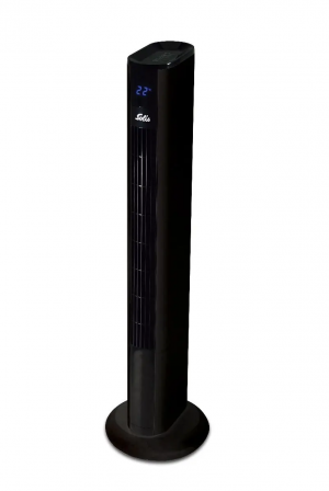 Solis Easy Breezy Matt Black Type 757 (Design tower fan with temperature display and remote control)