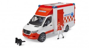 Bruder MB Sprinter ambulance with driver (02676)