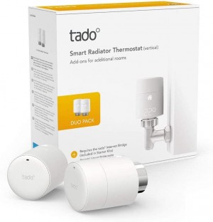 Tado Smart Radiator Thermostat Vertical Duo Pack White (V3P-2SRT01V-TC-ML)