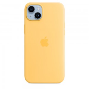 Apple iPhone 14 Plus Silicone Case with MagSafe Sunglow MPTD3