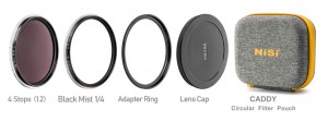 NiSi Swift Add On Kit for NiSi 67mm Swift True Color VND 1-5 Stops (4 Stop ND + Black Mist 1/4)