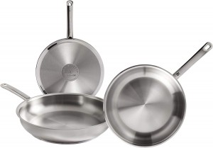 WMF Frying Pan Set 20cm/24cm/28 cm Polished Stainless Steel (056200SET3)
