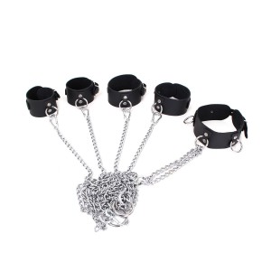 Leather Body Cuffs & Collar Set (8720246441741)