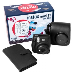 FujiFilm Instax mini 11 Charcoal Gray + Album + Case Charcoal Gray Kit