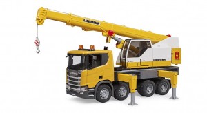 Bruder Scania Super 560R Liebherr Crane truck with Light & Sound Module (03571)