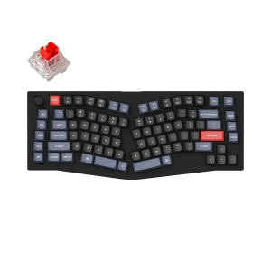 Keychron V10 RGB Backlight Pro Red Switch - Carbon Black - Knob Version Mechanical Keyboard