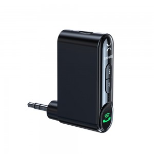 Baseus Qiyin Bluetooth audio receiver AUX mini jack for car black (WXQY-01)