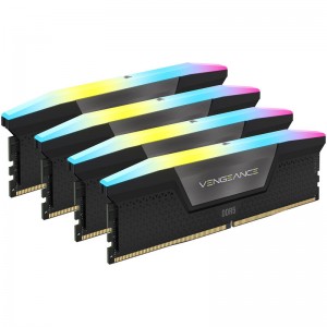 Corsair Vengeance RGB, DDR5-6600, XMP 3.0, CL32 - 64 GB Quad-Kit, Black (CMH64GX5M4B6600C32)