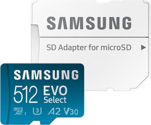 Samsung EVO Select + Adapter microSDXC 512GB (MB-ME512KA/EU)