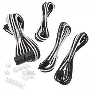 PHANTEKS Extension cable set, 500mm - black/white (PH-CB CMBO_BW)