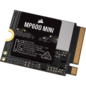 Corsair MP600 Mini 1TB M.2 NVMe PCIe x4 Gen4 2 SSD - Ideal for Steam Deck and Microsoft Surface (CSSD-F1000GBMP600MN)