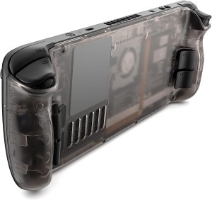 JSAUX Transparent Back Plate Compatible for Steam Deck (Brown)
