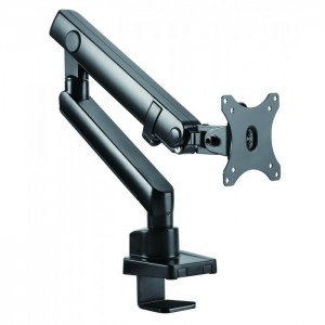 IcyBox Monitor stand with table mount for one monitor up to 32-inch (81 cm), spring-assisted mechanism (IB-MS313-T)