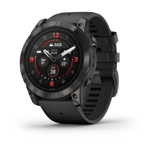 GARMIN EPIX PRO (GEN 2) SAPPHIRE, 51 MM CARBON GRAY DLC TITANIUM WITH BLACK SILICONE BAND (010-02804-01)