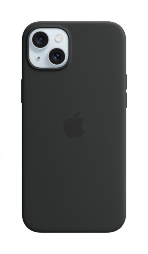 Apple iPhone 15 Plus Silicone Case with MagSafe Black MT103