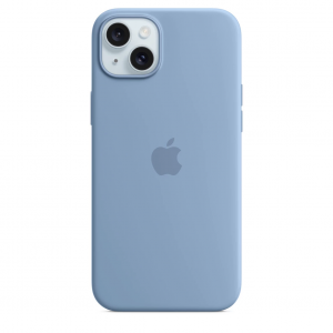 Apple iPhone 15 Silicone Case with MagSafe Winter Blue MT0Y3