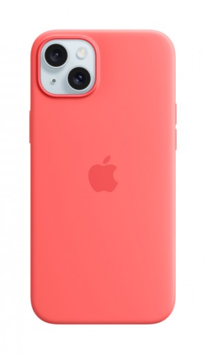 Apple iPhone 15 Silicone Case with MagSafe Guava MT0V3