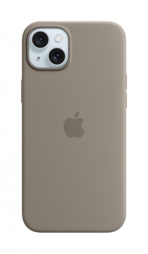 Apple iPhone 15 Silicone Case with MagSafe Clay MT0Q3