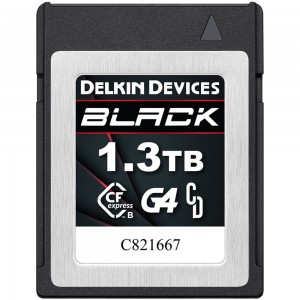Delkin Devices 1.3TB BLACK G4 CFexpress Type B R1800/W1560 Memory Card (DCFXBB13T)