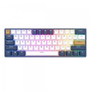 ROYAL KLUDGE RK61 Plus White, Sky Cyan Switch, US (RK61-Plus-W-SC)