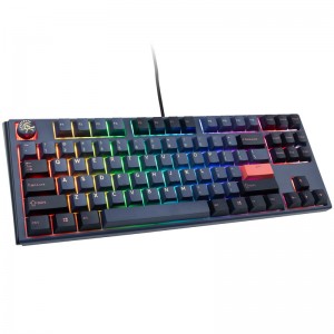 Ducky One 3 Cosmic Blue TKL Gaming Keyboard, RGB LED - MX-Speed-Silver (US) (DKON2187ST-PUSPDCOVVVC2)