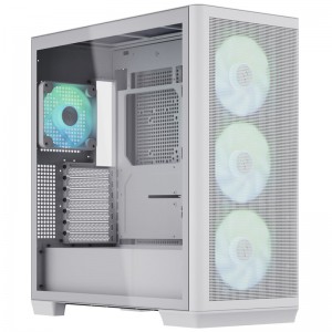 APNX C1 Mid-Tower ATX Case, Tempered Glass - White (C1-WT-v1)