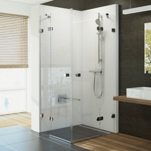 Ravak Shower Enclosure BSRV4-80 Chrome+Glass (1UV44A00Z1)