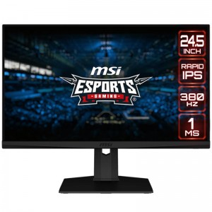MSI G253PFDE, 24.5-inch, 380Hz, G-SYNC Compatible, IPS - DP, 2xHDMI (9S6-3BB69T-003)