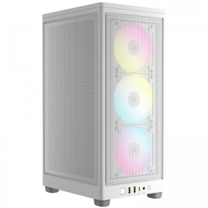 Corsair iCUE 2000D Airflow Mini-ITX Case, RGB - White (CC-9011247-WW)