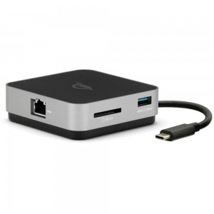 OWC Dock USB-C Travel Dock E 6-Port Travel Dock 100W- Space Gray (ethernet) OWCTCDK6P2SG