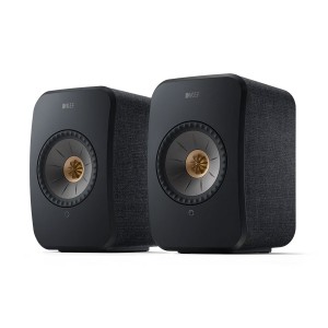 KEF LSX II Wireless Bookshelf Speakers Carbon Black (Pair / Set of 2)