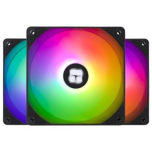 Thermalright TL-C12C-S X3 CPU Fan 120 mm ARGB Case Fan, 4-Pin PWM Silent Computer Fan with S-FDB Bearing Included, Up to 1550RPM Fan (Pack of 3)