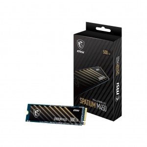 MSI SPATIUM M450 PCIe 4.0 NVMe M.2 SSD 500GB (S78-440K190-P83)