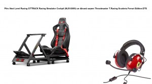 Next Level Racing GTTRACK Racing Simulator Cockpit (NLR-S009) + Thrustmaster T.Racing Scuderia Ferrari Edition-DTS