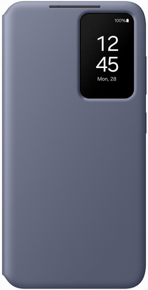 Samsung Smart View Wallet Case with Flap for Samsung Galaxy S24 - Purple (EF-ZS921CVEGWW)