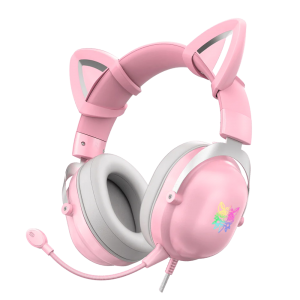 Onikuma Gaming Headset X11 Cat Ear USB Pink (ON-X11_CAT/PK)